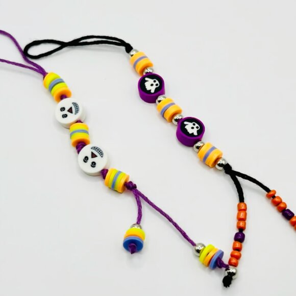 HALLOWEEN Accessory Set of TWO Phone Charms GHOST BAG CHARM - Picture 1 of 1
